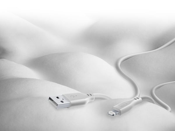 Cellularline 8018080430718, 1,2 m, Lightning, USB A, Hankoppling, Hankoppling, Grå