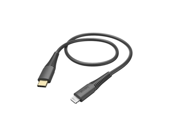 Hama Essential Line Charging/Data Cable - Lightning-kabel - 24 pin USB-C hann til Lightning hann - 1.5 m - svart - formstøpt, Power Delivery-støtte