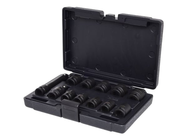 KS Tools 515.0112, Hylssats, 1/2", 12 huvuden, Krommolybdenstål, ISO 1174, DIN 3129, ISO 2725-2, DIN 3121, 2,4 kg