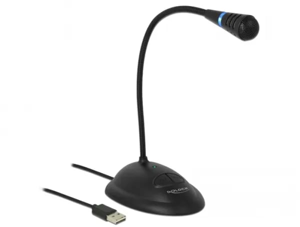 Delock - Mikrofon - USB - sortera