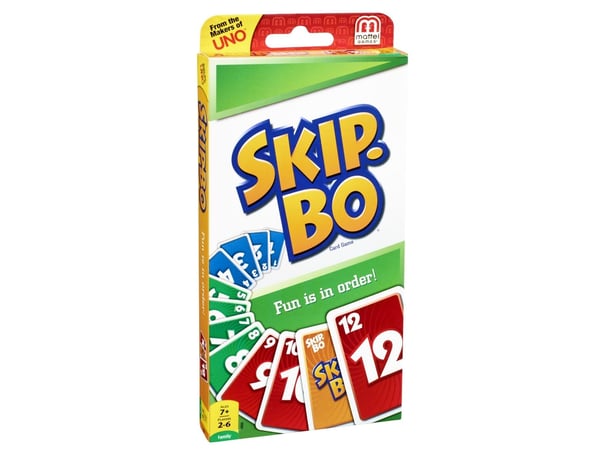 Mattel SKIP-BO kortspill, 162 kort, skandinavisk