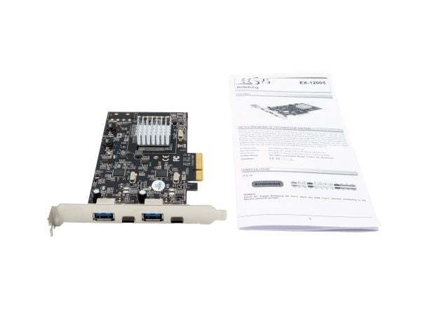 EXSYS EX-12005 Liitäntäkortti/sovitin Sisäänrakennettu USB 3.2 Gen 2 (3.1 Gen 2) (EX-12005)