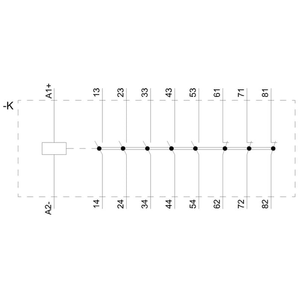 Siemens 3RH2253-1BB40 Hilfsschütz 5 Schließer, 3 Öffner 10 A 1 St., 57,5 mm, 50 mm, 61,5 mm, 120,5 mm, 318 g