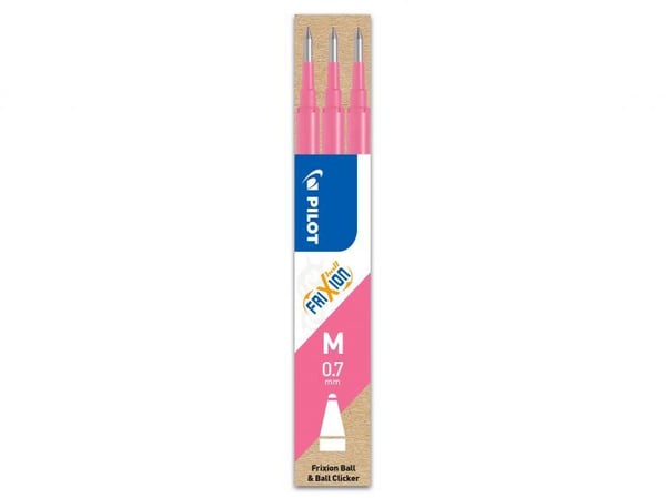 Refill Pilot Frixion Medium 0.7mm pink - (3 stk.)