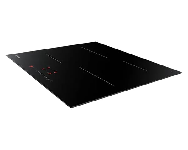 Samsung NZ64T3707A1 - Induksjonskomfyrtopp - 4 plater - Nisje - bredde: 56 cm - dybde: 49 cm - uten ramme, - med linjal - svart