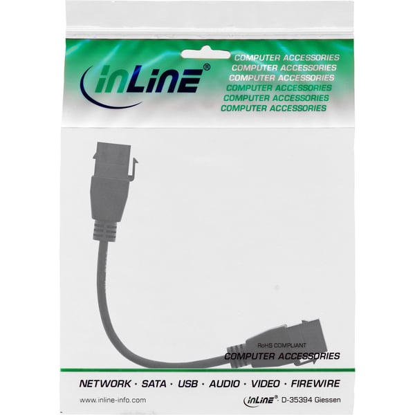 InLine 76206D, 0,2 m, USB A, USB A, USB 3.2 Gen 1 (3.1 Gen 1), Sortera