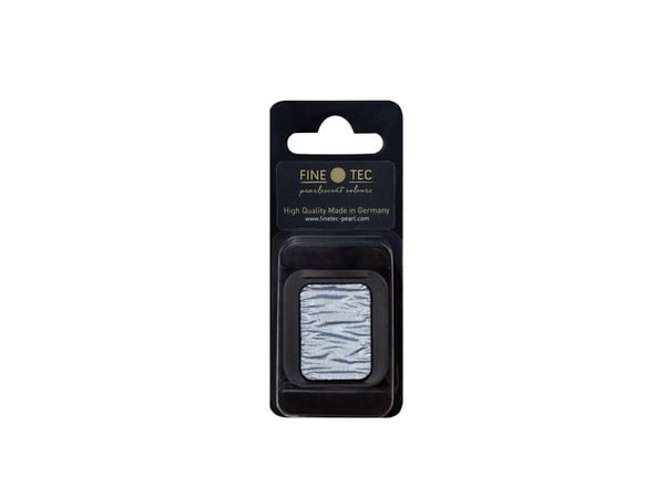 1 Pearlescent colour square, in a clamshell - "FINETEC" | Blue Silver