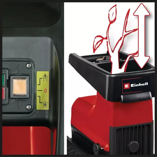 Einhell 3430635, 60 L, Terä, musta, Punainen, 4000 RPM, 4,5 cm, 2800 W