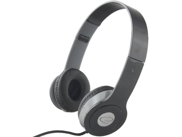 Esperanza EH145K TECHNO - Hodetelefoner - full størrelse - kablet - 3,5 mm jakk - svart