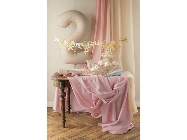 PartyDeco OBRU3-081BR, Rektangulär, Rosa, Bordsduk, inomhus, 180 x 300 cm, 1 styck