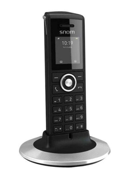 snom M25 - Trådlös förlängningshandenhet med nummerpresentation/samtal väntar - DECT - svart