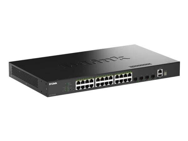 D-Link SmartPro DGS-1530-28P - Switch - smart - 24 x 10/100/1000 (PoE+) + 4 x 10 Gigabit SFP+ - stasjonær, rackmonterbar - PoE+ (370 W)