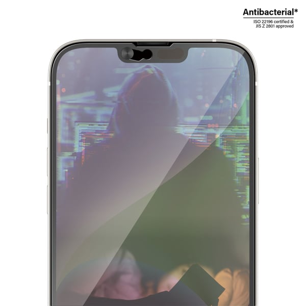 PanzerGlass CamSlider - Skjermbeskyttelse for mobiltelefon - omslagskompatibel - glass - rammefarge svart - for Apple iPhone 13 Pro Max, 14 Plus