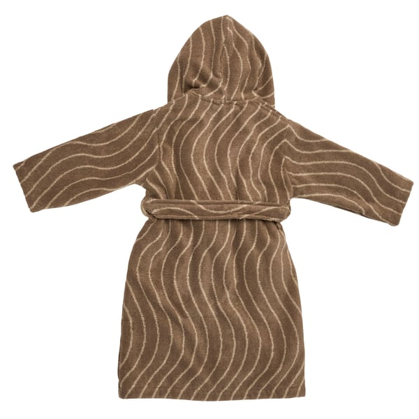 Leander badekåpe str. 5-6 år Woodland bomull - Mocca