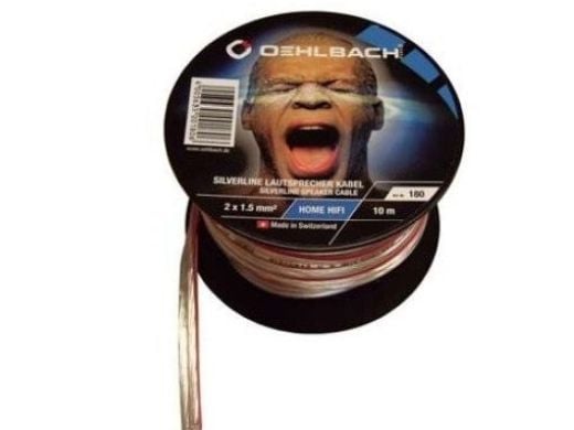 OEHLBACH Silverline Speacker Cable, 10 m