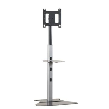 Chief Large Flat Panel Floor Stand Display Mount - For Displays 42-86" - Black - Stativ - teleskopisk - for flatpanel - aluminium - svart - plasser...