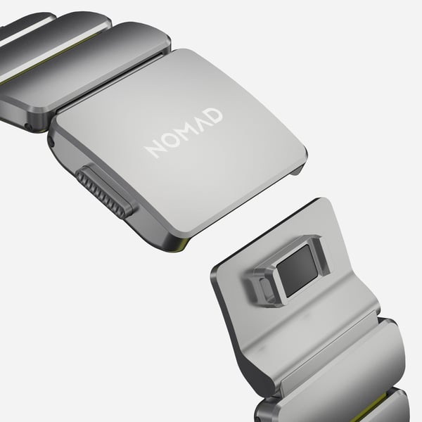 Nomad Stratos Band, Band, Smartwatch, Självtorkning, Apple, Ultra 1-11 and SE, Titan