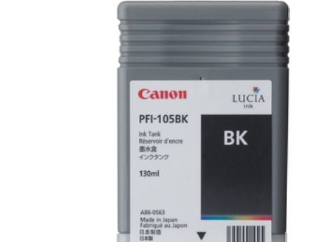 Canon PFI-106 BK, Valokuva musta, Väripohjainen muste, 1 kpl