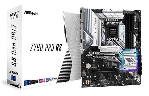 ASRock Z790 Pro RS - Hovedkort - ATX - LGA1700-sokkel - Z790 Chipset - USB 3.2 Gen 2, USB 3.2 Gen 1, USB-C 3.2 Gen 2x2, USB-C Gen2 - 2.5 Gigabit LA...