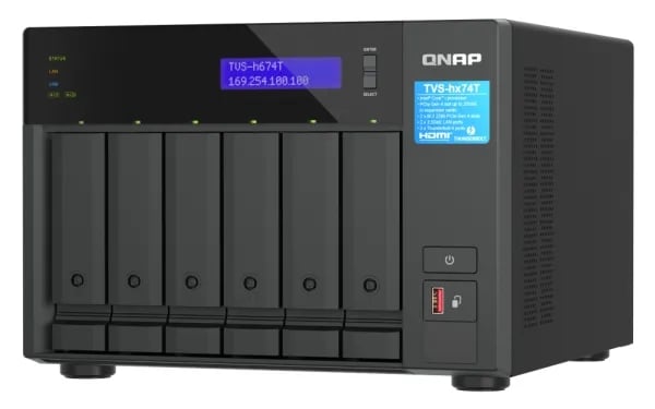 QNAP TVS-H674T-I5-32G, NAS, Tower, Intel® Core™ i5, i5-12400, 32 GB, DDR4