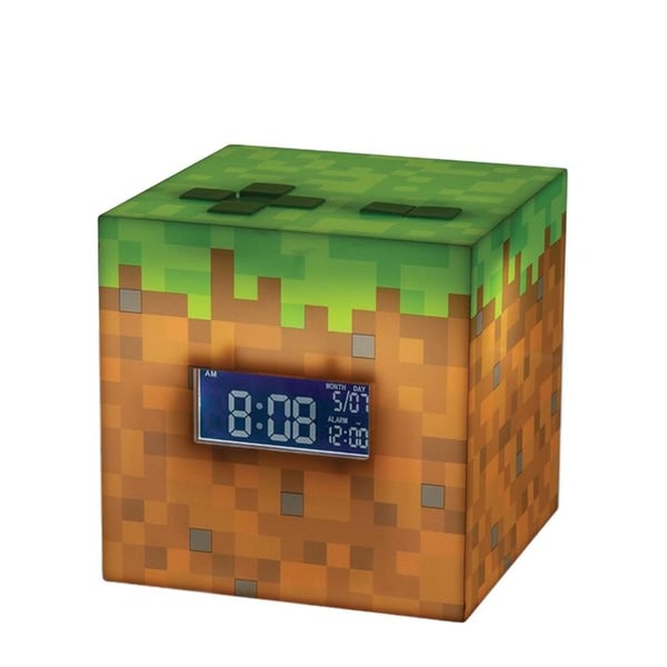 Minecraft - Alarmklokke for bedroom, gaming, man cave - block - elektronisk - skrivebord