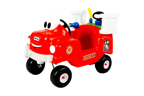 Little Tikes Spray & Rescue Fire Truck, 1,5 år, 4 hjul, Plast, Sort, Rød, Hvit