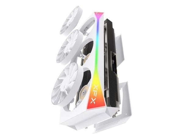 XFX Mercury RX 9070 XT OC grafikkort 16 GB GDDR6, Magnetic Air Edition vit