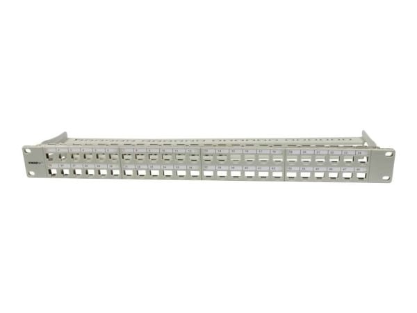 Keystone modulholder 19 patchpanel for 48xTP-modul 1Ut95mm lys grå Synergy 21