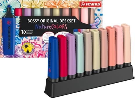Stabilo Boss Nature Colors Wildflower utgave med 10 stk.