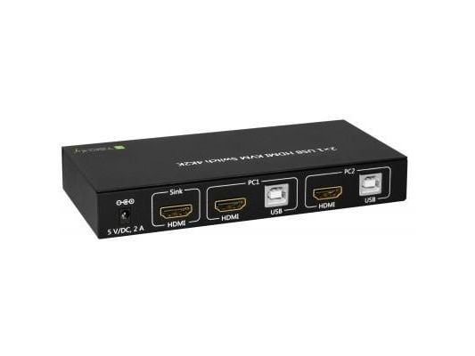 Techly IDATA KVM-HDMI2U KVM-switch HDMI/USB 2x1 4Kx2K med lyd