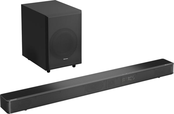 Hisense AX3120G - Lydplankesystem - 3.1.2-kanal - trådløs - Bluetooth - svart