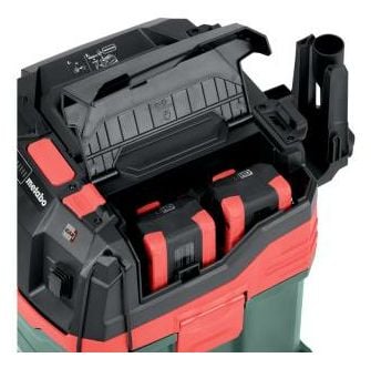 Metabo AS 36-18 L 30 PC CC Akkusauger Krt., Kuiva ja märkä, musta, Vihreä, Punainen, Fleece, L, Painikkeet, 30 L