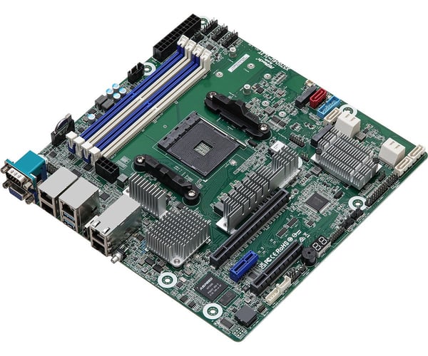ASRock Rack X570D4U-2L2T/BCM -emolevy, X570, AM4, micro-ATX, DDR4