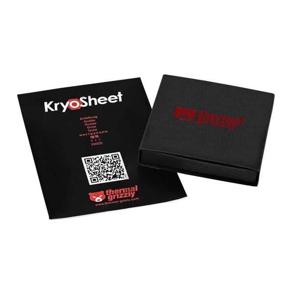 Thermal Grizzly KryoSheet, Termisk kudde, Antracit, 25 mm, 25 mm, 1 styck