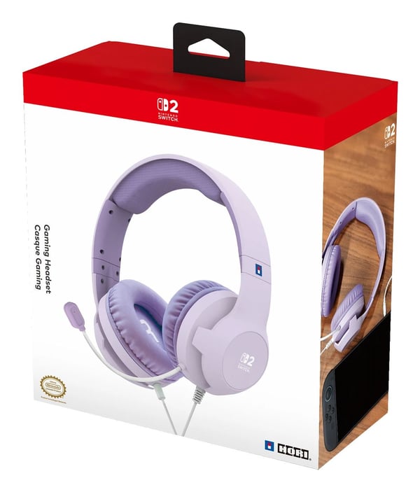Hori Gaming Headset Cozy Lavender, Kabel, Spela, 350 g, Hörlurar, Violett