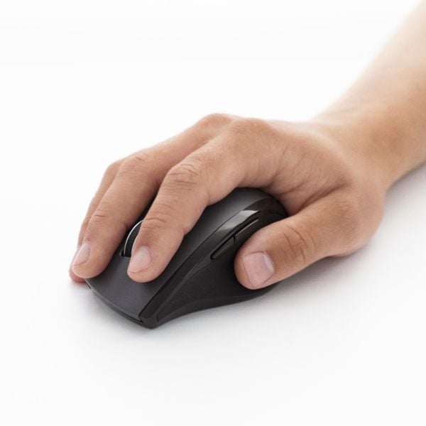 Logitech M705 - Mus - høyrehendt - laser - 7 knapper - trådløs - 2.4 GHz - USB trådløs mottaker - sølv