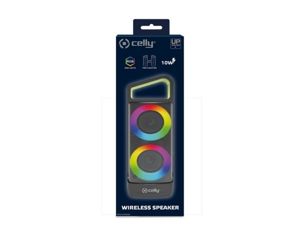 Celly GROOVERGBBK, 5,1 cm, 10 W, 2 O, Langaton, 10 m, USB Type-C