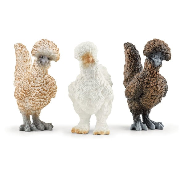 Schleich 42574 hönsfigurset Farm World Chicken Friends, 3 höns
