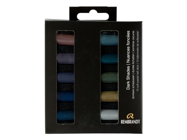 Rembrandt soft pastellset Dark Shades | 10 halfpasteller