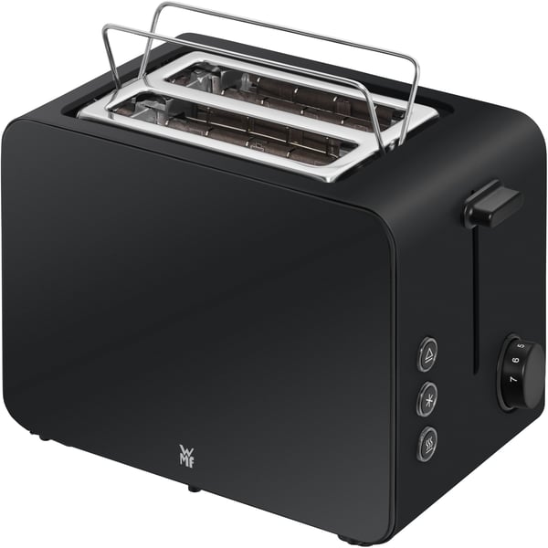 WMF Stelio 0414210071, 2 skivor, Svart, Rostfritt stål, Knappar, Nivå, Rotations-, 1050 W, 281 mm
