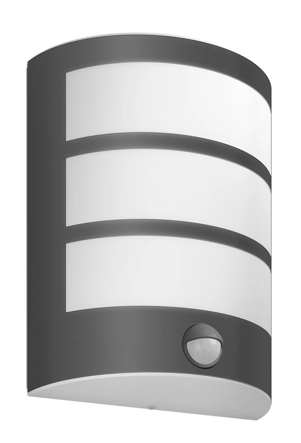 Philips Python vägglampa 6 W, Väggbelysning för utomhusbruk, Antracit, Metall, IP44, Terass, Trädgård, II