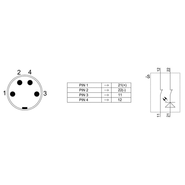 Kontaktilohko mag 25x88mm ovi sik.kon 2NC
