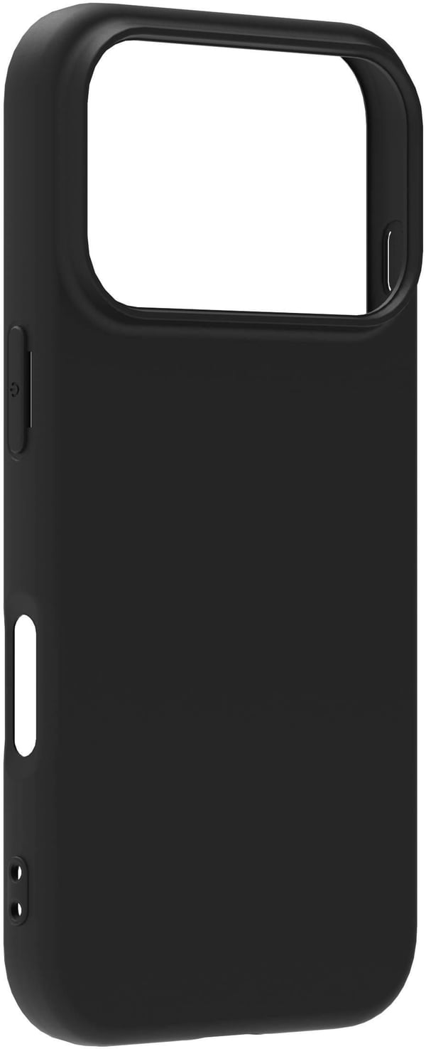eSTUFF Infinite Vienna - Beskyttende deksel for mobiltelefon - 100% recycled plastic - termoplast-polyuretan (TPU) - svart - for Apple iPhone 17 Pro