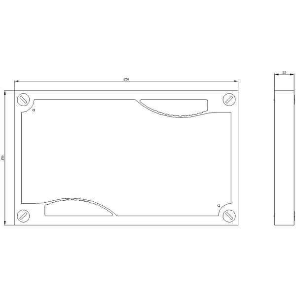 Siemens 8GK96011KK10 Kansi Rivien lukumäärä 1 Muovi Vaaleanharmaa