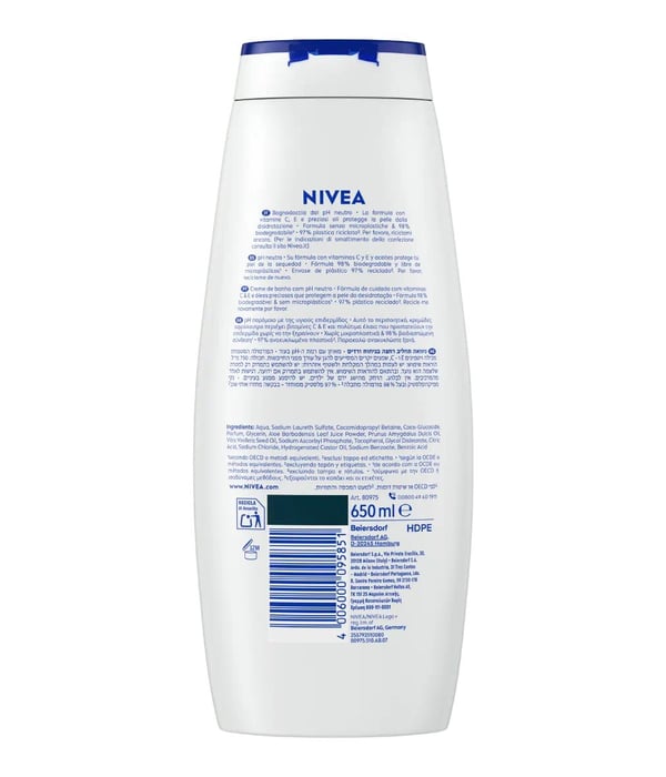 Nivea Cream Aloe Creamy Shower Gel 650ml