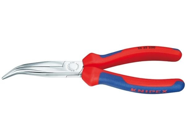 Knipex 26 25 200, Avbitartång, 2,5 mm, 7,3 cm, Stål, Blå, Röd, 200 mm
