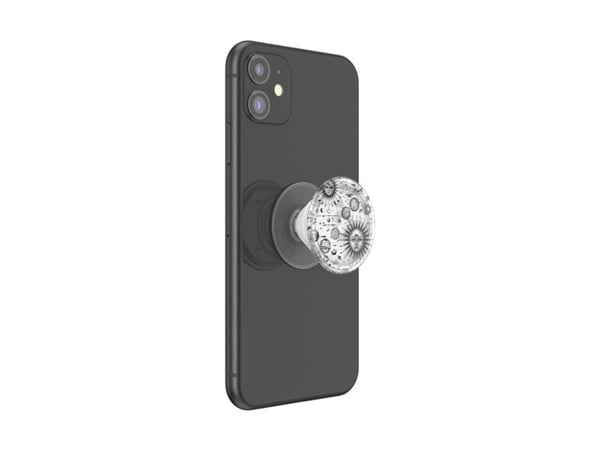 PopSockets PlantCore, Grepp, Svart, Grå, Translucent, Universal, 1 styck, 38,8 mm, 38,8 mm