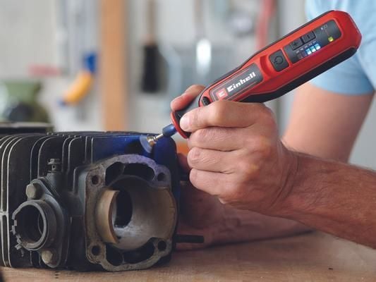 Einhell TE-MT 7.2 Li batteridrevet slipe- og graveringsverktøy, 57 stk.