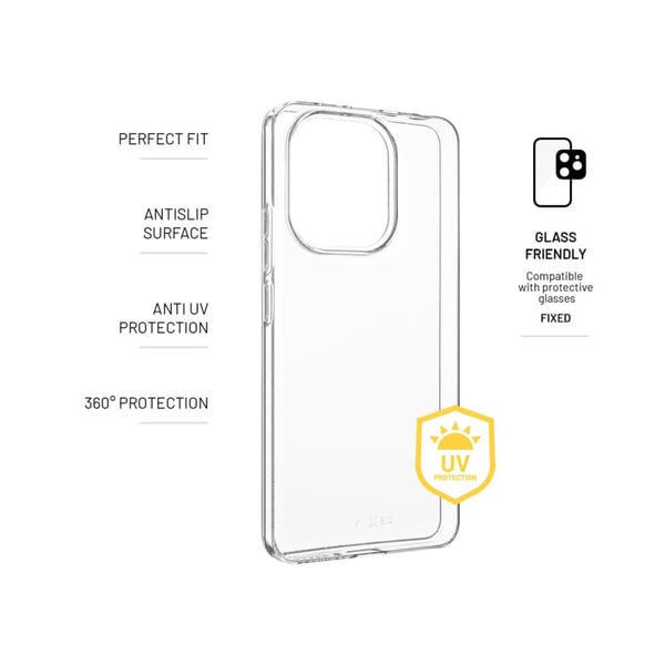 Mobilt bakdeksel Fast Redmi Note 13 Slim AntiUV, gjennomsiktig