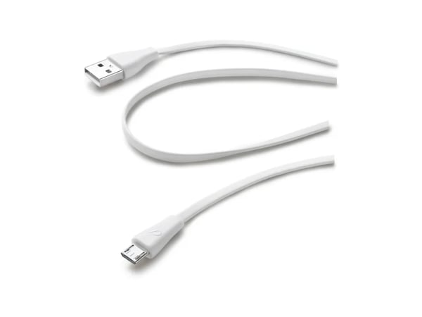 Cellularline 8018080190919, 1 m, USB A, Micro-USB B, Vit